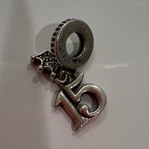Pandora dangle 15 birthday charm